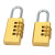 稳斯坦 W7213 (2个)黄铜密码挂锁 行李箱密码锁防盗拉杆箱锁背包锁柜门锁 4轮小号