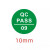 标识贴qc标签贴纸不干胶PASSED标签 QC PASS 06(1000个) 直径10MM