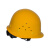 唐丰2018型玻璃钢安全帽  带透气孔 建筑施工使用 1顶 黄色 