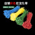 彩色尼龙扎带红黄蓝绿黄色4x200/5×300 塑料束线带一拉得定制 绿色4*150宽2.5mm长15厘米 (100条)