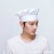 男女厨师帽面包烘焙蛋糕甜品店厨师工作帽高布帽纯白色厨师帽子 黑色花边高圆帽 L5860cm