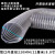 吸尘管雕刻机吸尘软管 防冻透明PVC包塑钢丝塑料管木工集尘波纹管 220MM的十米加厚1mm