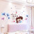 温馨卧室墙纸贴画创意电视背景墙贴纸房间装饰品情侣浪漫壁画贴纸 粉红色 大
