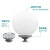 SWZMOK ZM0002 球形灯罩 围墙柱头灯户外防水球形亚克力圆形灯罩单个带底座灯头 φ600