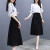 勇伦（YONGLUN）2023夏季新款女装韩版气质冷淡风两件装裙子中长款雪纺连衣裙女 白色 L（建议106-118斤）