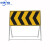 前方道路施工牌交通安全标志警示牌工程告示牌导向反光指示牌订做 道路封闭 100x100x50cm