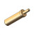 镀金Pogopin圆形铜柱母头连接器导充电铜针实心触点界面接触插针 T666/1.2*2mm
