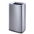 不锈钢垃圾桶无盖压圈方形直投厨房客厅房间商场卫生间果皮箱 黑钛30升（320*265*700mm)