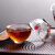 ADERIA津轻玻璃杯酒杯手工锤纹日式清酒杯套装日本进口茶杯水杯70ml3只