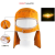 橙央电焊面罩护脸自动变光头戴式牛皮太阳能焊接头套 单独自动变光镜片
