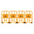 苏识 吹塑折叠护栏 黄色 950×2400×120mm 高压危险 高密度聚乙烯PE 约8kg 4个 4个/组 组