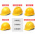 安全帽工地国标加厚透气abs头盔男劳保印字建筑工程施工领导定制 玻璃透气按钮款  黄色