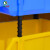 齐鲁安然 斜口盒  五金配件多格分类零件盒 组合式物料元件塑料收纳盒螺丝工具箱 R3号320×200×140mm 黄色