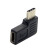定制U3-214弯头USB 3.1 Type C公对母 公对USB-C母音视频转接头延