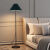 落地灯客厅卧室书房床头氛围ins美式轻奢网红简约现代LED立式台灯 白色+米黄罩