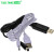 USB转DC充电线 5V/9V/12V 圆头电源升压线 USB转DC5.5/3.5/2.5MM 白色外径5.5mm*内径2.1mm直通电源线