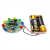 声控LED流水灯套件旋转循环电子电路板焊接练习组装DIY实训散件 套件+2节五号电池盒+电池
