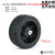 85mm黑色橡胶轮胎 机器人 海绵内胆 智能小车轮子 两轮自平衡小车 85mm黑色橡胶轮胎+3mm孔径六角联轴器
