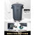 清洁户外垃圾桶商用大容量带轮子大号庭院厨房餐饮环卫泔水桶 带底座80L 大承重力