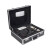 多功能铝合金工具箱手提式五金收纳箱样品展示箱仪器防护箱航空箱 A010黑色(360*260*150)空箱