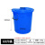 大水桶 大号加厚塑料圆桶超大容量水桶储水级酿酒发酵带盖胶桶JYH 升级加厚60L 蓝带盖(装112斤水)