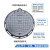 京努  球墨铸铁圆井盖 雨水下水道井盖板 内径600*外径700mm 承重10吨