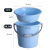加厚圆形洗衣手提水桶桶多功能储洗衣塑料桶水桶桶装洗衣 加厚24L北欧粉+大号盆