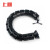 上柯 W0510 ABS塑料蛇形穿线管走线槽 网线电线收纳管 直径60mmX长760mm(圆形黑色)