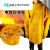 电焊工牛皮耐磨隔热防烫耐高温防护衣反穿衣焊工围裙氩弧焊工作 黄色高领105厘米