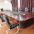 麦森（maisen）会议桌 商务办公实木桌配16台15.6英寸液晶升降器可定制 6*2*0.76米红胡桃色 MS-20XM-0330