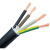 电缆RVV4*6平方毫米软护套线芯国标四芯电源线多股软电线 25米黑色