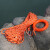 苏识 水上救援绳漂浮救生绳 8mm30米绳+1环+1钩组合装 橙色反光绳 只 1820137