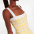 OSCAR DE LA RENTA     格纹花呢迷你连衣裙奢侈品潮牌P00697355 黄色 L