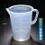 刻度塑料烧杯无柄烧杯带柄烧杯塑料量杯烘焙工具pp材质加厚 塑料烧杯 500ml
