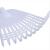 海斯迪克 HK-8020 清洁耙子 园林清洁工具搂草耙 清洁环卫耙 塑料草耙子（含木柄) 白色