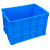 工创优品 塑料周转箱加厚PE物流箱五金零件盒塑料收纳整理储物箱 蓝色830mm*580mm*510mm