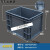 加厚EU箱过滤箱物流箱塑料箱长方形周转箱欧标汽配箱工具箱收纳箱 3212号300*200*120 灰色