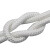 莫百特 白色尼龙绳 包芯编织绳 耐磨捆绑绳子 涤纶编织绳 可定制 50m 单位：卷 5mm 