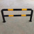 U型M型双层钢管防撞护栏道路防护固定U型加油站停车位桩隔离警示 M双76*1300*600*1.5黑黄