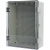 塑料配电箱工程用户外防水盒卡扣工厂用基业箱防雨防水电箱 210*130*110透明门+底板