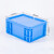 知旦 EU物流箱 外径:400*292*175mm运输箱搬运箱仓库整理箱收纳箱塑料胶筐物料箱 EU-400175P 蓝色平盖