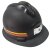 煤矿专用头灯安全帽带头灯的矿工帽带灯头盔强光石油井下地 黑色磨砂安全帽 高强度ABS