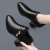 莱卡金顿2024春季新款单鞋女蕾丝边金属装饰设计高跟鞋通勤气质休闲女鞋 8207黑色 36