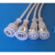 航空插座 防水插头公母对接子母快速连接铜芯电源LED户外线插座JY 3芯线径0.75平方白色/对
