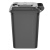 舒蔻（Supercloud）大号塑料分类垃圾桶小区环卫户外带轮加厚垃圾桶 30L加厚黑色分类防护垃圾