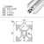 基克孚 工业铝合金型材欧标2020/2040/2060/2080V型槽铝型材3D打印机黑色 备件  欧标2020V槽 