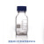 悦成 实验室蓝盖瓶 透明棕色丝口瓶 大口蓝盖试剂瓶  玻璃方瓶 蓝盖试剂瓶 250ml【透明方身】 现货 