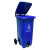 恒丰大号脚踏垃圾桶大型环卫室外分类小区带盖垃圾桶 蓝色120L 7754
