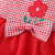 宝然 婴儿衣服春秋季女童连衣裙套装1-3岁公主裙拍照礼服生日礼物上衣裙子两件套 A款红色(裙子+毛衣) 73cm