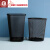 铁网垃圾桶防锈办公室拉垃圾桶金属铁艺丝网状卫生间纸篓  加厚 9升小号方形(三只装)送6个夹子